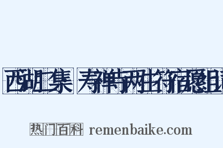 西湖二集·寿禅寺两生符宿愿组词是什么意思的图片